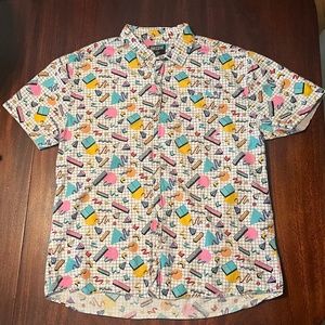 Massive Retro Style Save by the Bell Button-Down Polo
